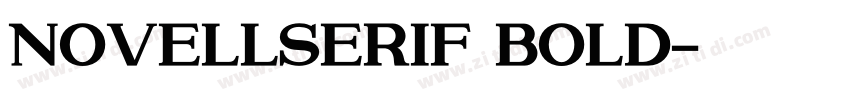 NovellSerif Bold字体转换